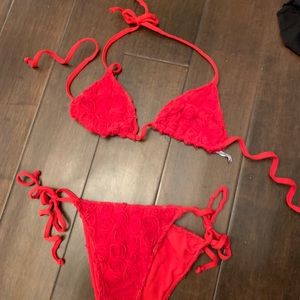 1 of 400 worldwide! Red Rose Beach Bunny Bikini ❤️